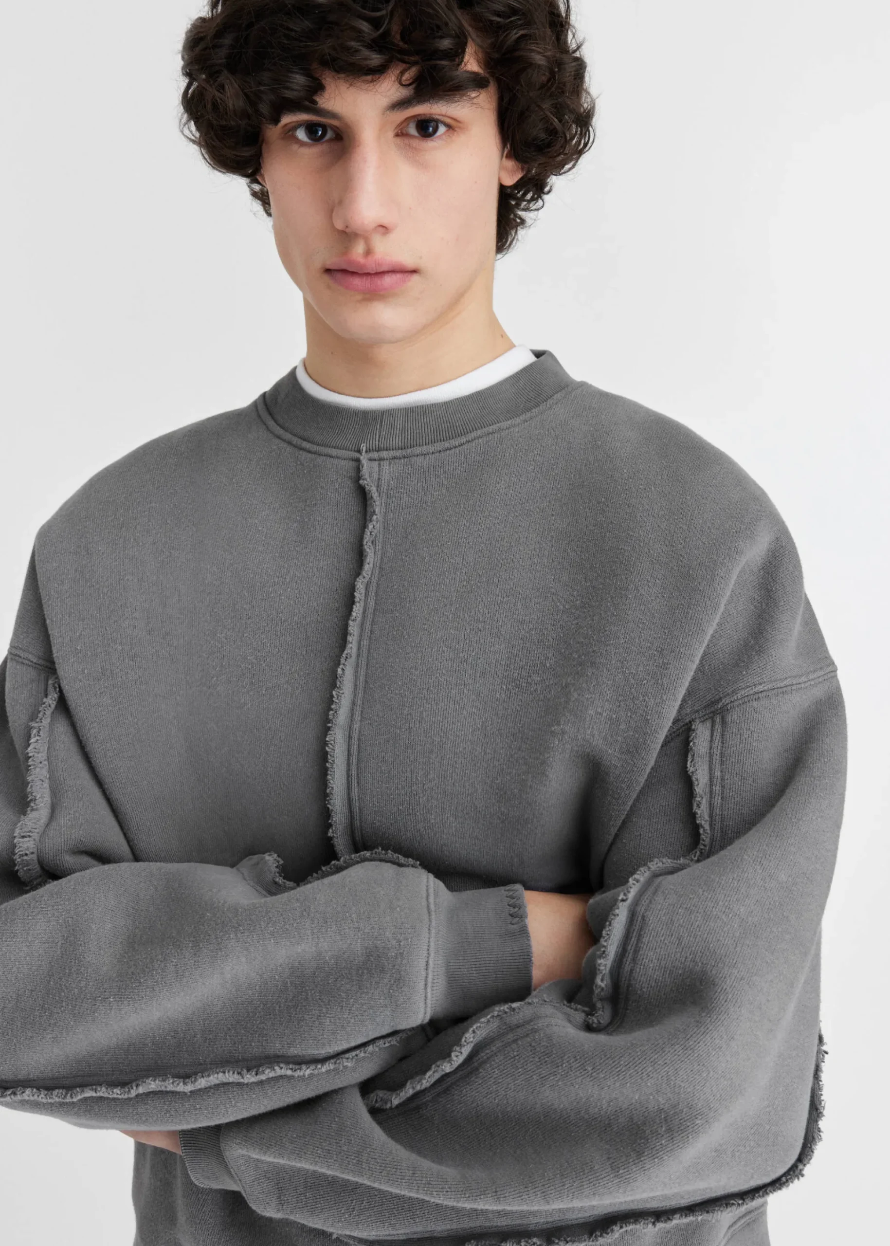Chopped Distressed Sweatshirt